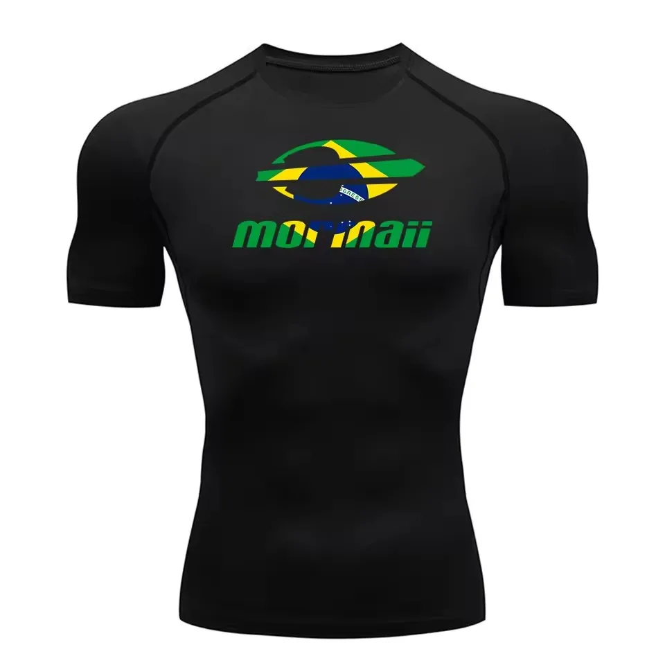 T Shirt Tight Fit - قميص راش جارد للرجال للسباحة والغوص،