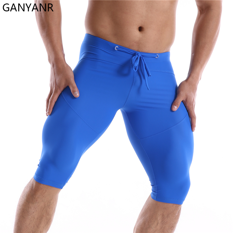 Compression Shorts Athletes - GANYANR-طماق ضغط للرجال ، ملابس رياضية