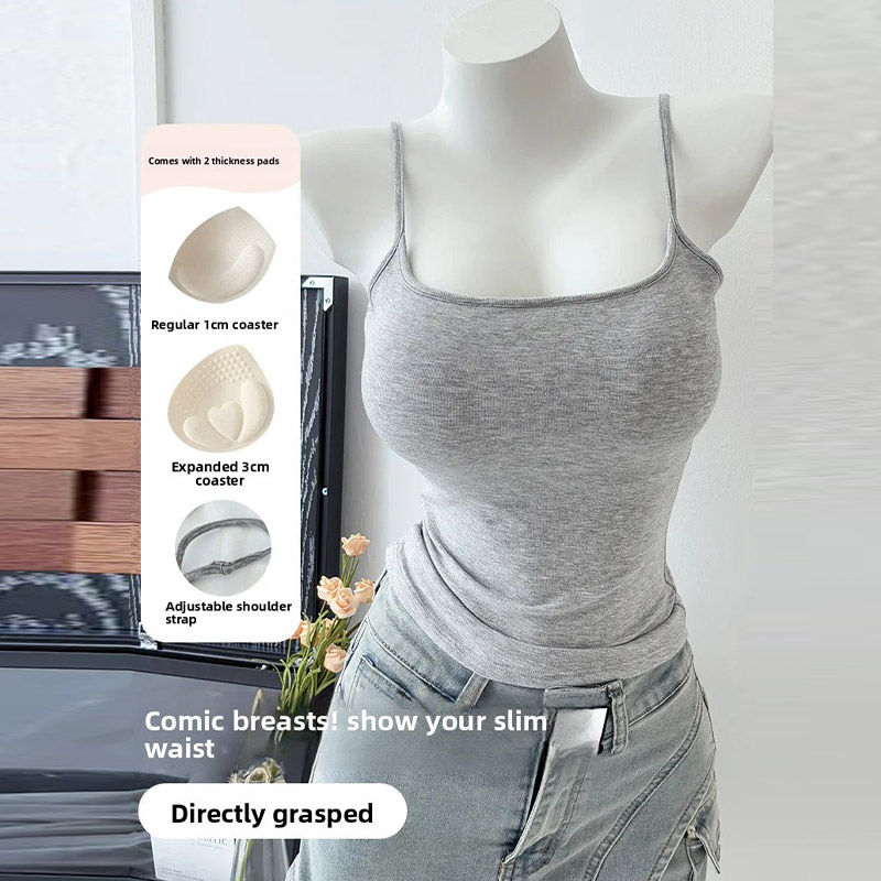 Suspender Tank Top - صدرية نسائية صيفية بدون أكمام بتصميم