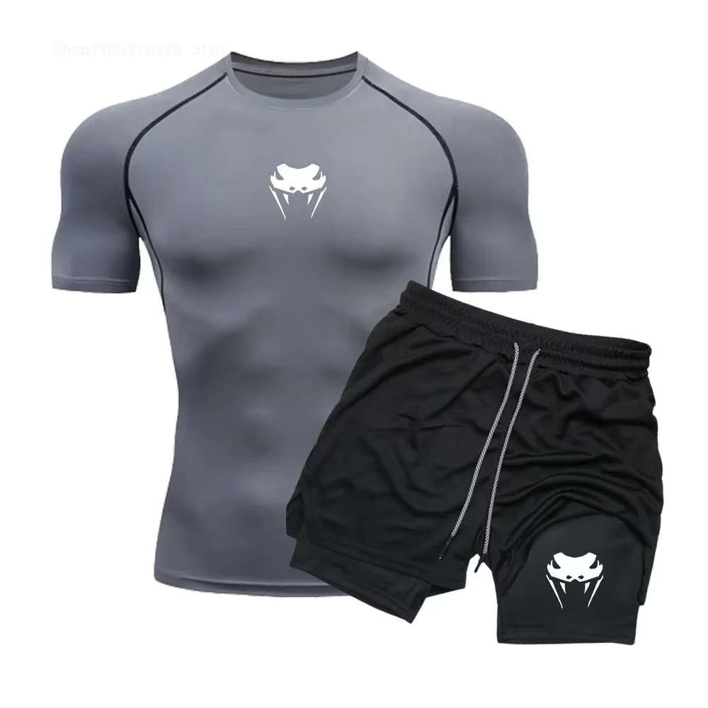 Compression Shorts Athletes - ملابس رياضية ضاغطة للرجال - طقم