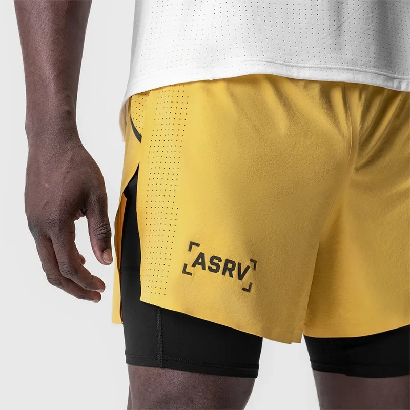Compression Shorts Athletes - شورت رياضي رجالي 2 في 1