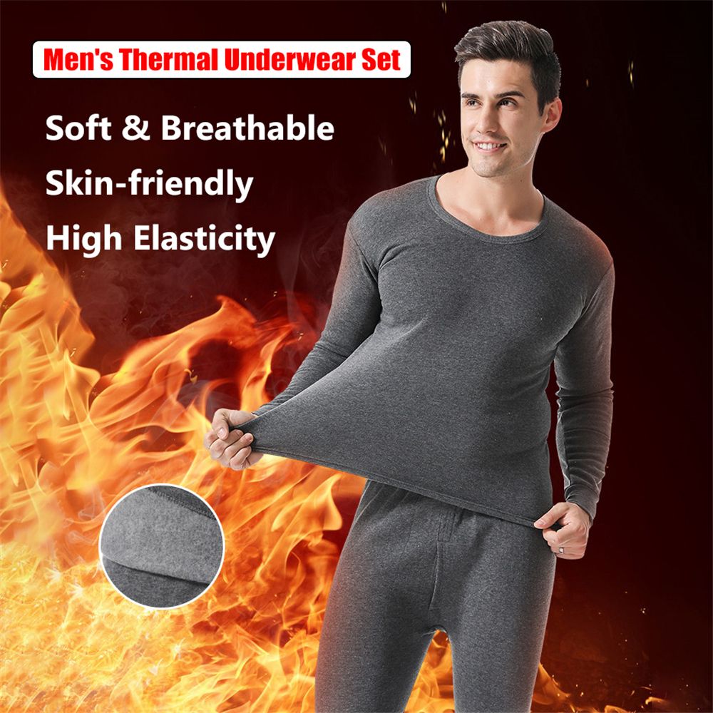 Thermal Long John - ملابس داخلية حرارية للرجال مبطنة بالصوف
