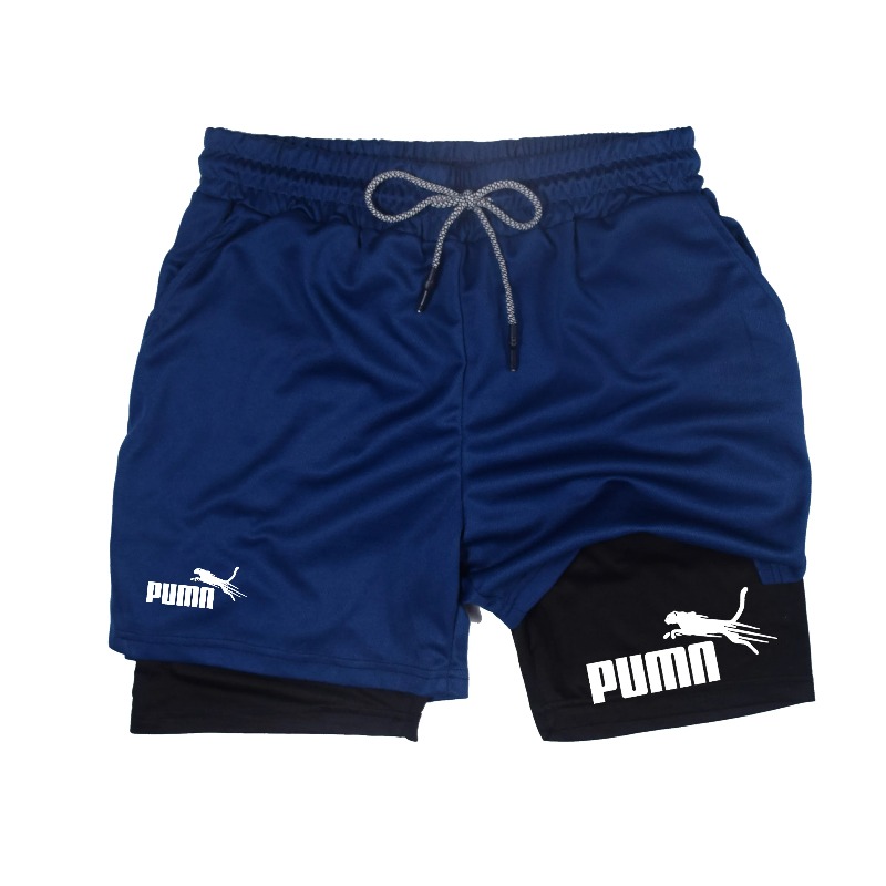 شورت رجالي صيفي مزدوج الطبقات  - مراجعة Compression Shorts Athletes وسعره