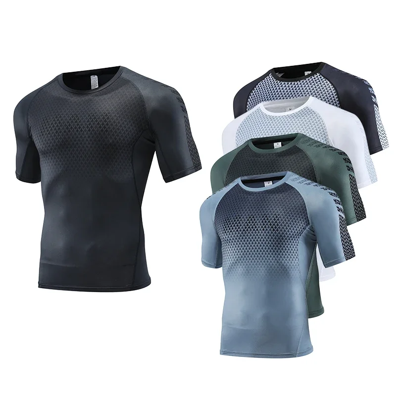 قميص رياضي رجالي للياقة البدني - مراجعة T Shirt Tight Fit وسعره