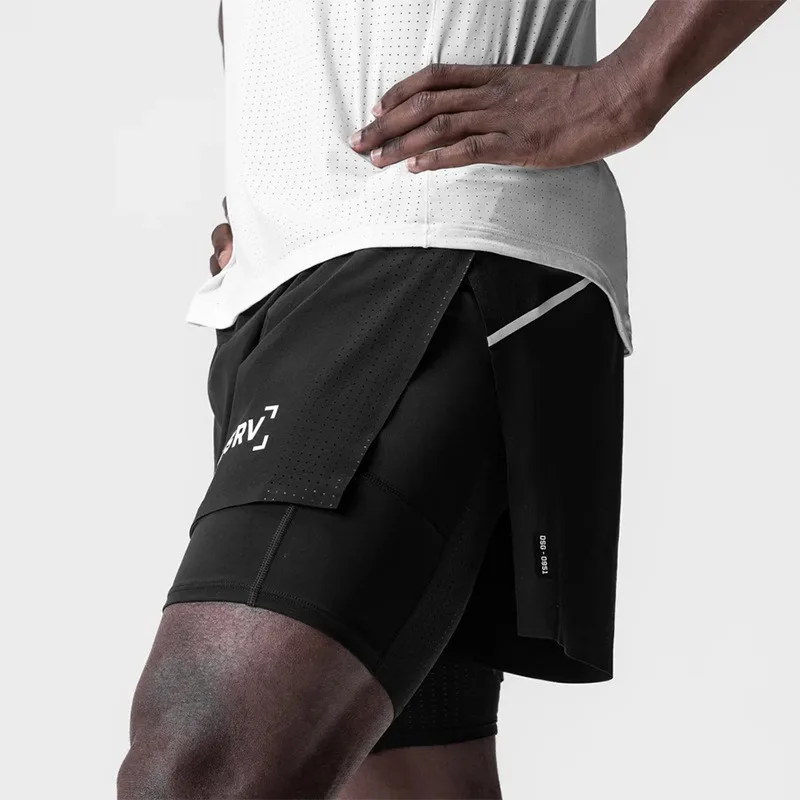 شورت رياضي رجالي 2 في 1 سريع ا - مراجعة Compression Shorts Athletes وسعره