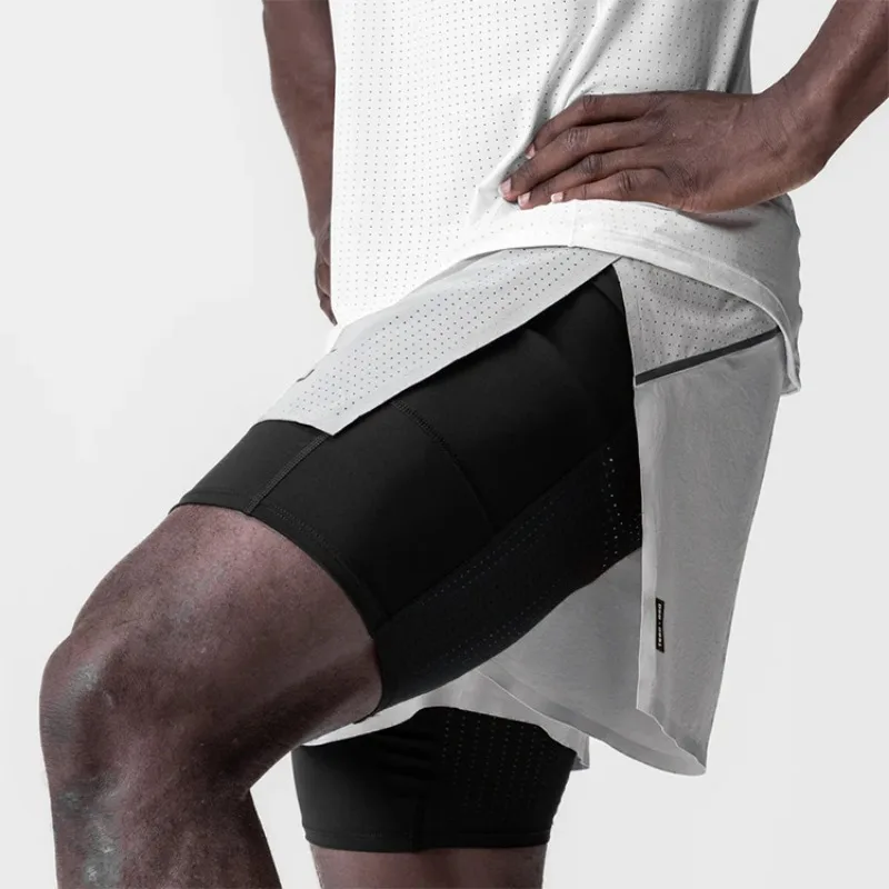 شورت رياضي رجالي 2 في 1 سريع ا - مراجعة Compression Shorts Athletes وسعره