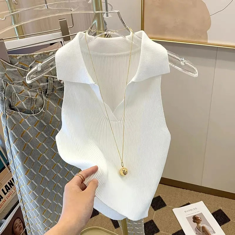 بلوزة نسائية صيفية كاجوال بدون - مراجعة Tank Top Ribbed وسعره