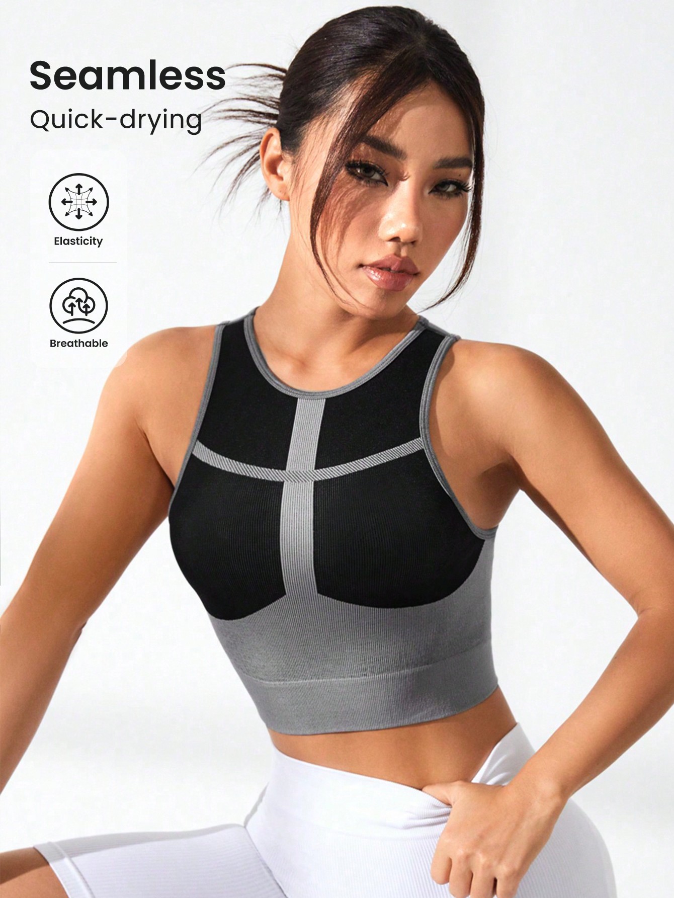 توب نسائي قصير مضلع بخطوط متقا - مراجعة Tank Top Ribbed وسعره