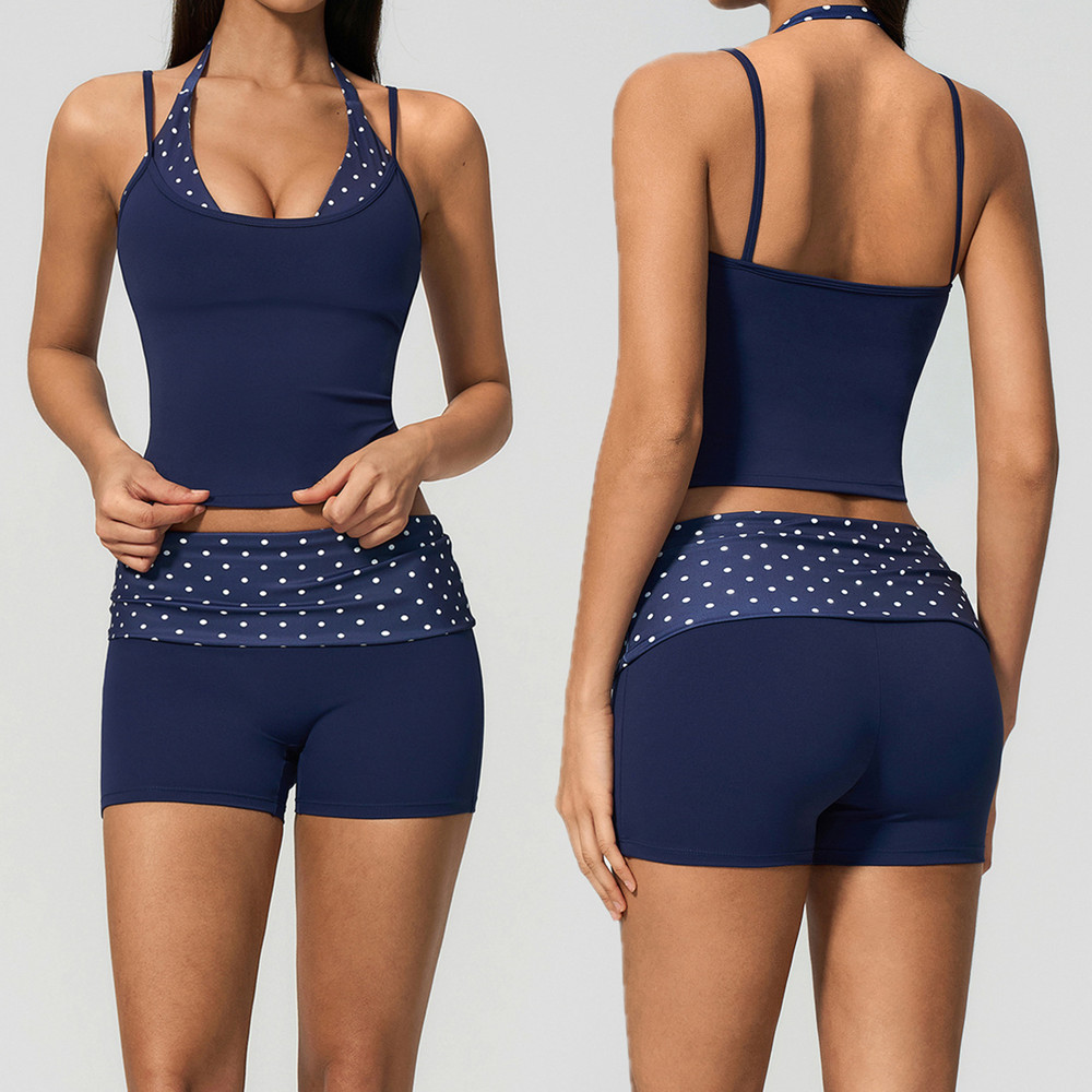 حمالة صدر رياضية نسائية منقطة  - مراجعة Suspender Tank Top وسعره