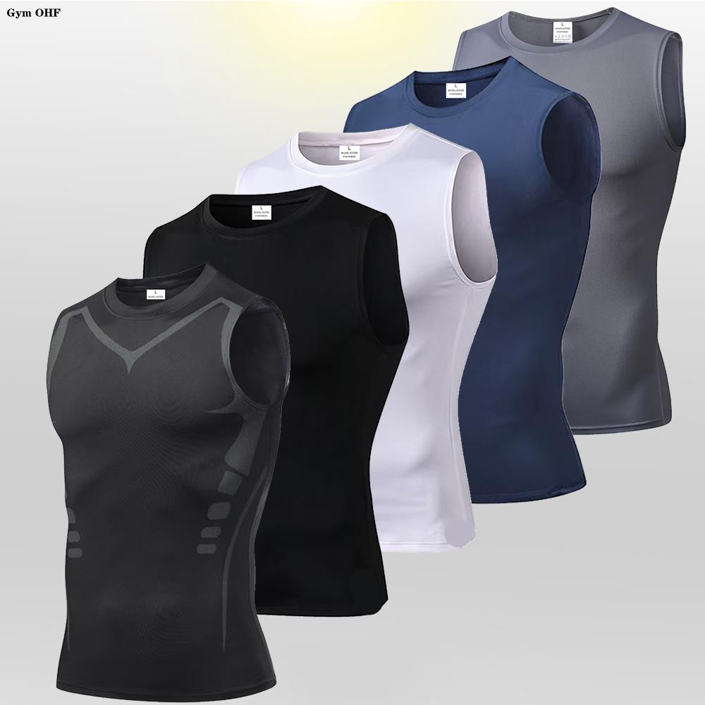 الرجال ضغط تانك القمم الصالة ا - مراجعة Sleeveless Undershirt وسعره