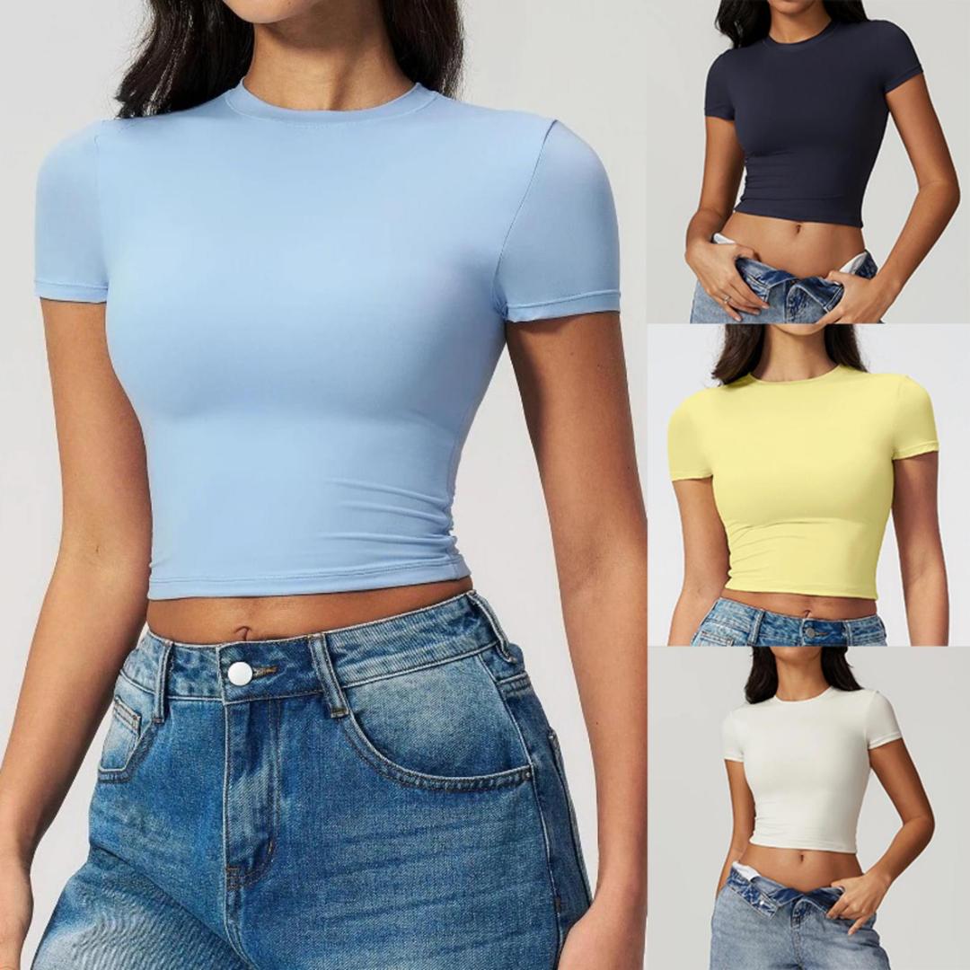 قميص رياضي ضيق للنساء سريع الج - مراجعة T Shirt Tight Fit وسعره