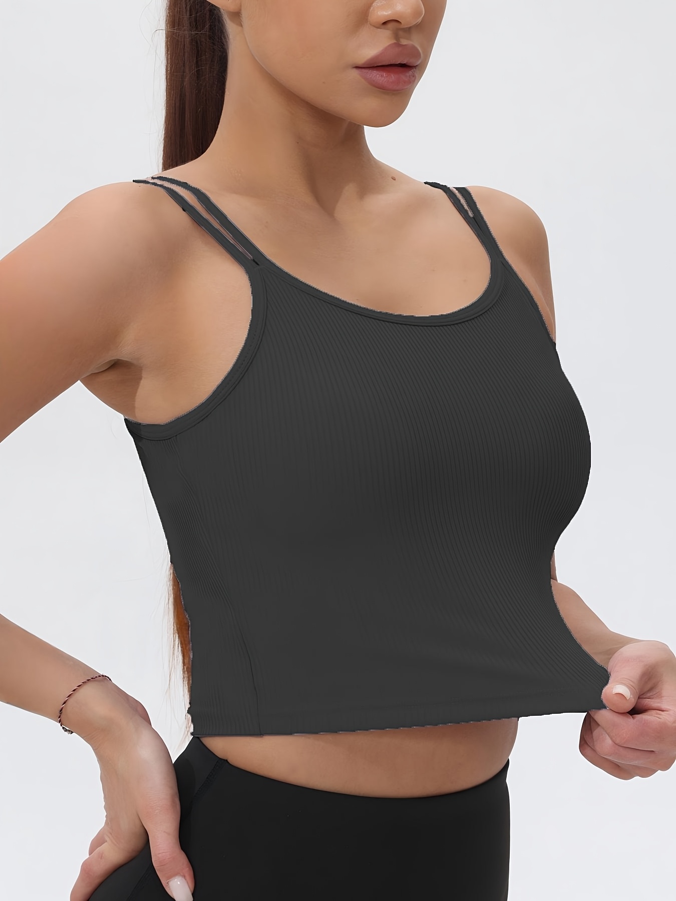 قميص Fitfemme نسائي بدون أكمام - مراجعة Tank Top Ribbed وسعره